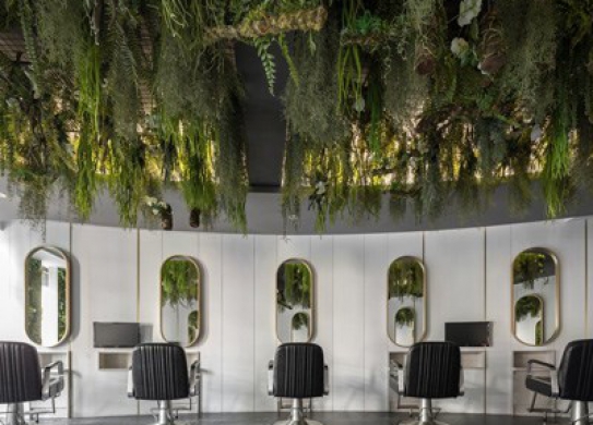 花園主題美發(fā)沙龍裝修設(shè)計